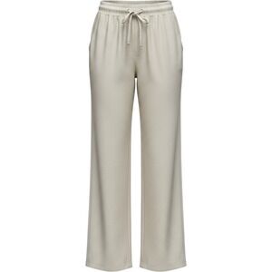 Old Navy Womens XL Linen Blend Wide Leg Drawstring Pants Oatmeal Beige 4 Pockets